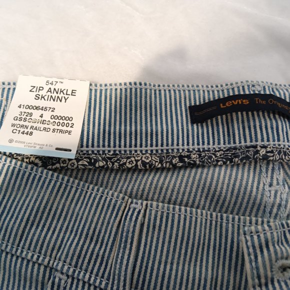 Levi's Women's Railroad Zip Ankle Skinny Jeans NWT Size 16 - Picture 3 of 10